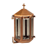 Lampada a candela monumento in ottone, 28 x 18,5 cm